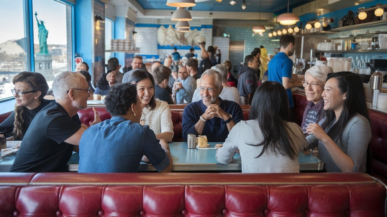 Cultural Insights- Groups Of people Sitting In Cafe