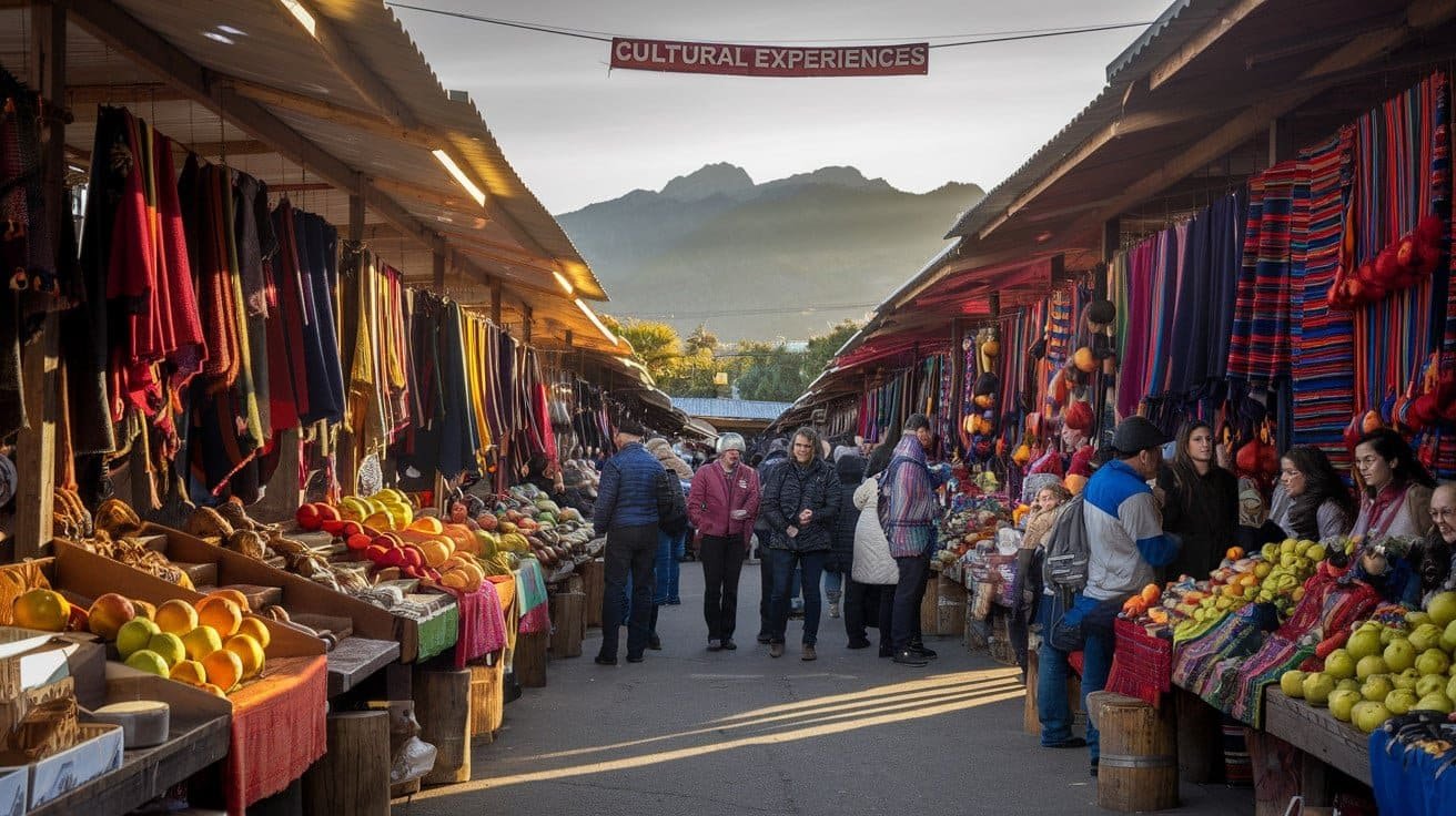 Cultural Experiences and Local Customs street market where few people busy buying stuff