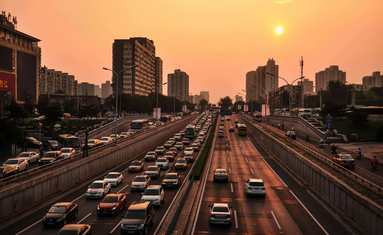 https://www.pexels.com/photo/vehicle-in-road-at-golden-hour-210182/